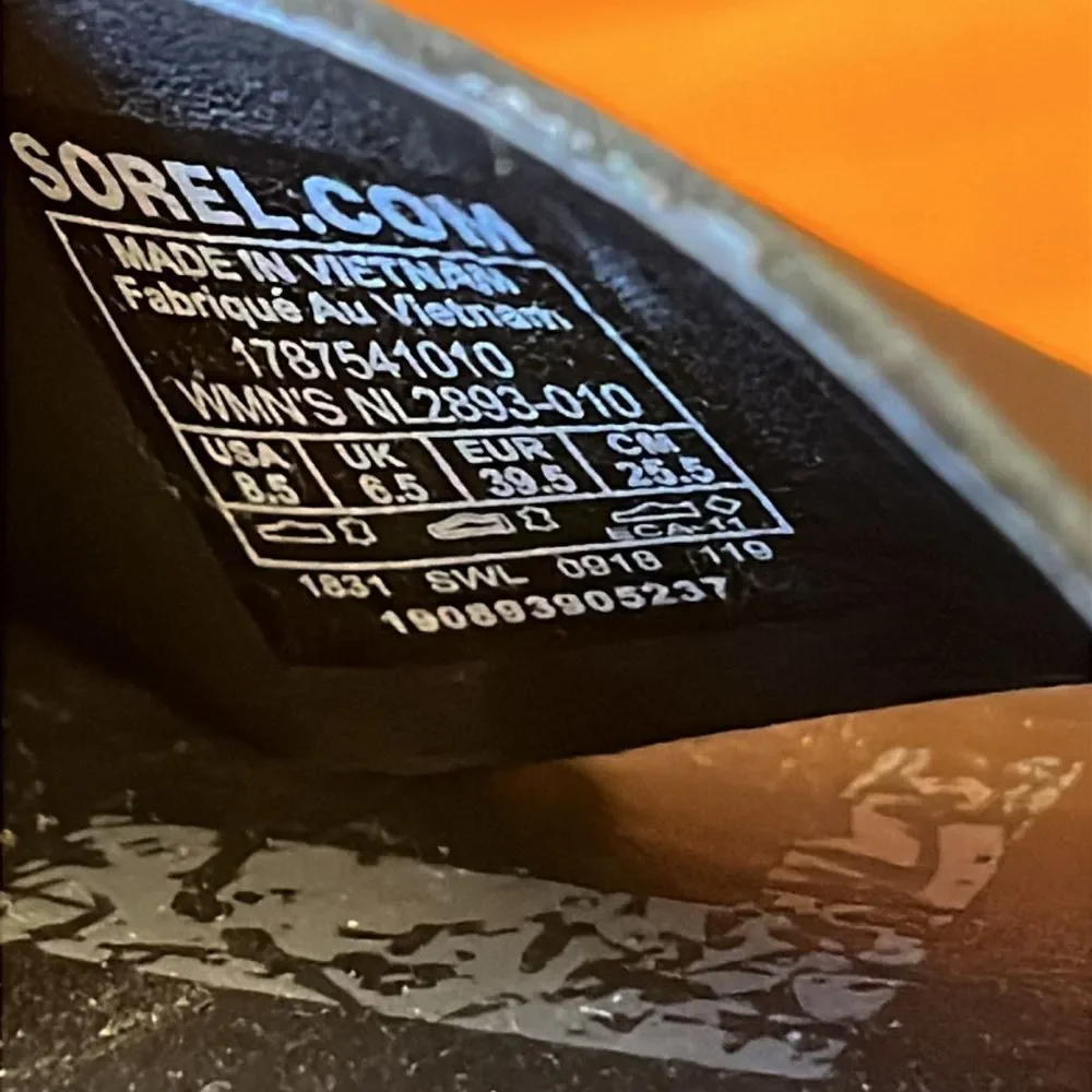 Sorel Ella cross strap sandal leather / elastic strap side 8.5 - Picture 7 of 7